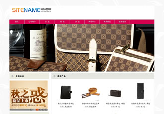 皮具用品常用網站建站模板