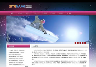 戶(hù)外運(yùn)動(dòng)滑雪運(yùn)動(dòng)通用網(wǎng)站建站模板