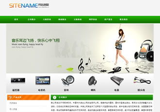 音響娛樂產品耗材娛樂項目開發公司建站模板
