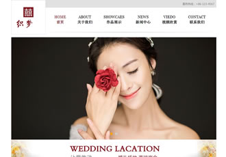 響應式攝影類企業網站織夢模板(自適應設備)